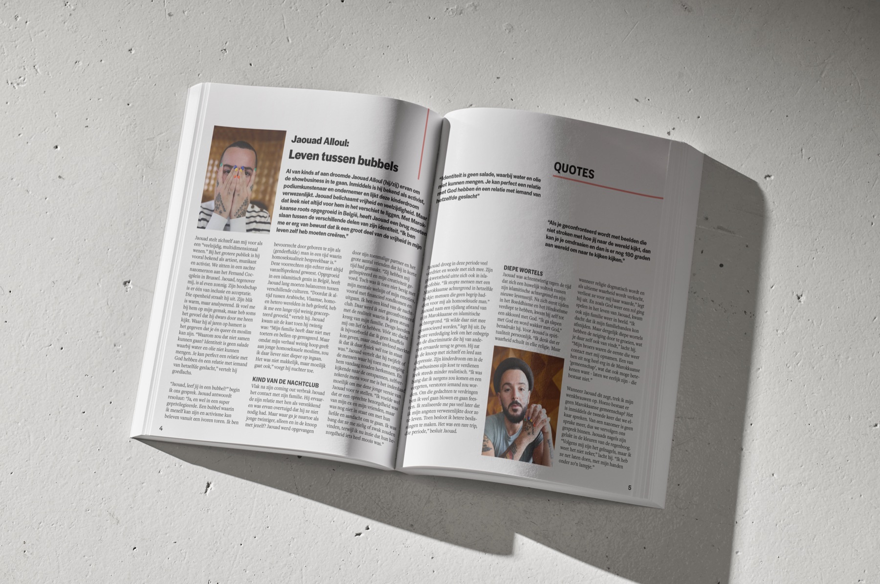 Ember Magazine spread, Jaouad Alloul