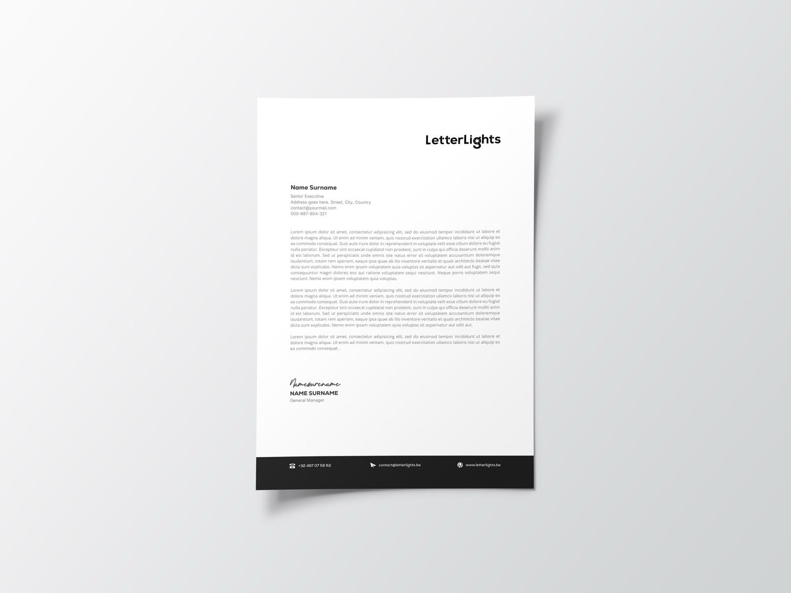 LetterLights briefhoofd
